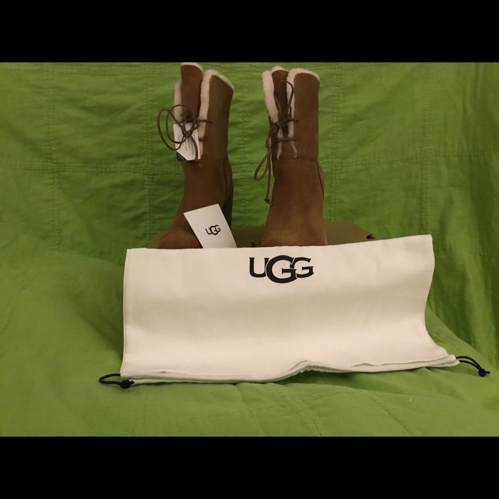 UGG JERENE TIE CHESTNUT BOOT